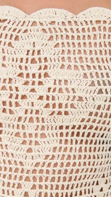 Agua Bendita Boh Handmade Crochet Top White | Thumbnail 6 Agua Bendita Boh Handmade Crochet Top White | Thumbnail 6