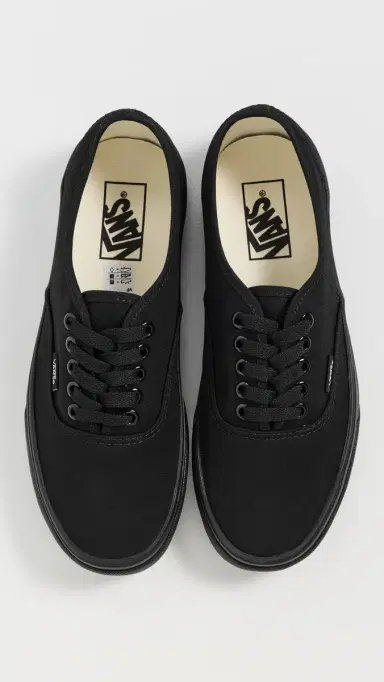 Vans Authentic Unisex Sneakers Black/Black | Thumbnail 6