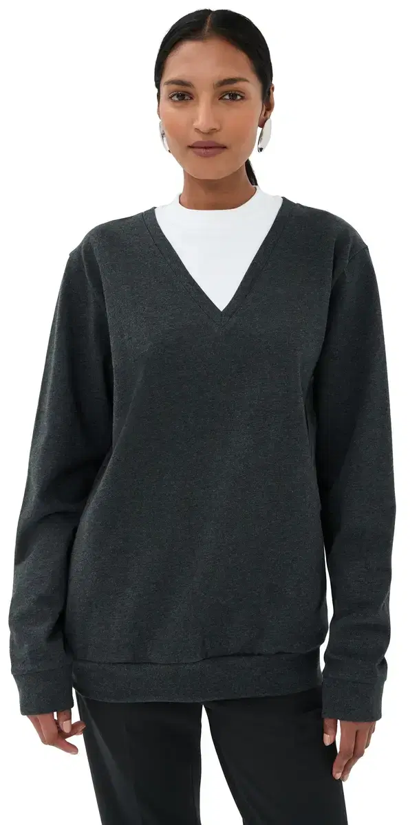 Perfect T-Shirt Trompe L'oeil Top Grey ulti