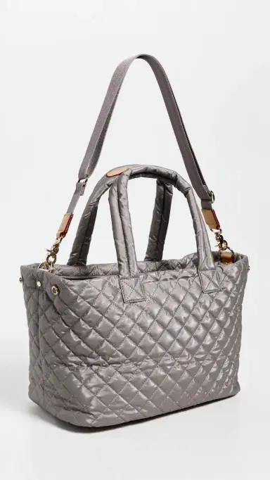 MZ Wallace Medium Metro City Tote Sable Pearl One Size | Thumbnail 4