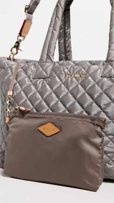 MZ Wallace Medium Metro City Tote Sable Pearl One Size | Thumbnail 5