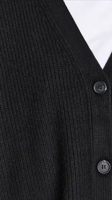 Jenni Kayne Cashmere Cocoon Cardigan Black L | Thumbnail 6