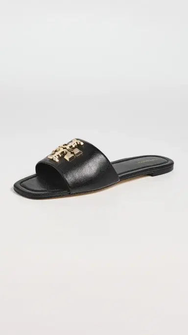 Tory Burch Eleanor Slides Perfect Black / Gold 7 | Thumbnail 5 Tory Burch Eleanor Slides Perfect Black / Gold 7 | Thumbnail 5