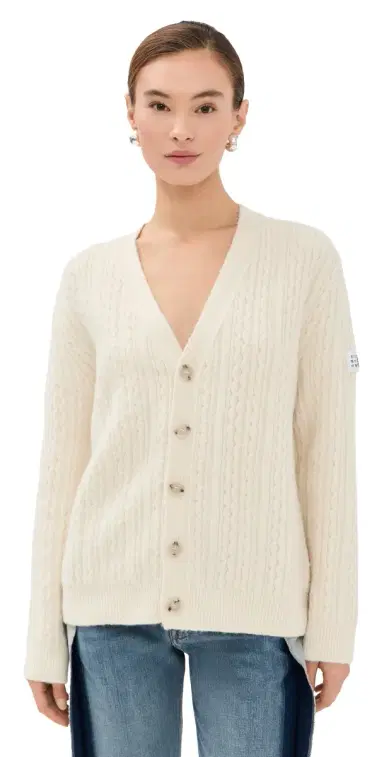 MM6 Maison Margiela Cardigan Off White | Thumbnail 1 MM6 Maison Margiela Cardigan Off White | Thumbnail 1