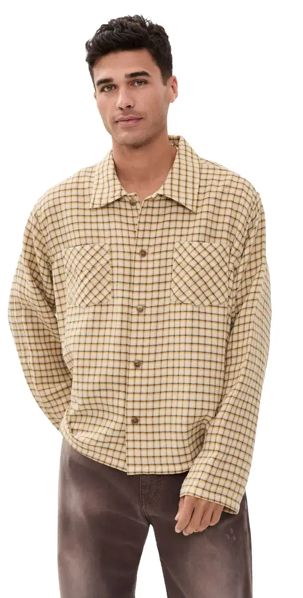 Club Overshirt Yellow Check