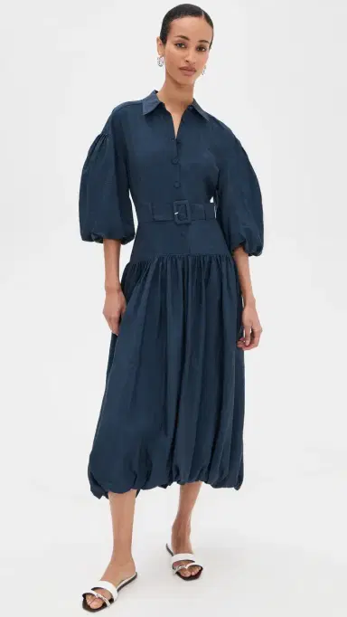 Cinq à Sept Daliah Dress Navy | Thumbnail 2