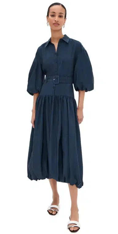 Cinq à Sept Daliah Dress Navy | Thumbnail 1
