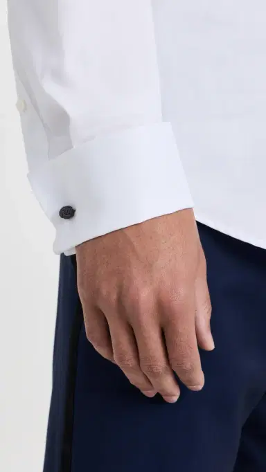 BOSS Slim Fit Easy Iron Stretch Cotton Dress Shirt White 18 | Thumbnail 6 BOSS Slim Fit Easy Iron Stretch Cotton Dress Shirt White 18 | Thumbnail 6
