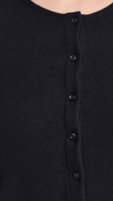 LESET Lauren Classic Cardigan Black | Thumbnail 6 LESET Lauren Classic Cardigan Black | Thumbnail 6