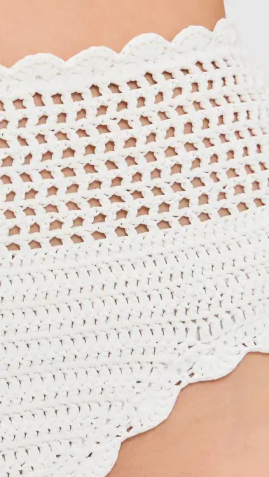 Beach Riot Wyatt Bikini Bottoms White | Thumbnail 5
