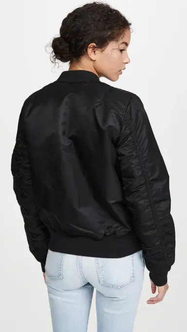 Alpha Industries MA-1 Reversible Bomber Jacket Black | Thumbnail 3