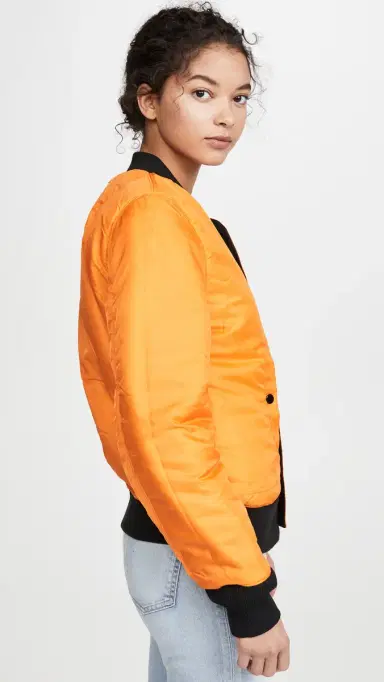 Alpha Industries MA-1 Reversible Bomber Jacket Black | Thumbnail 4