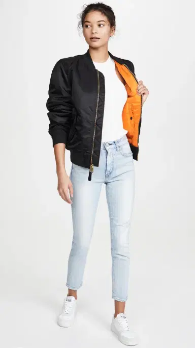 Alpha Industries MA-1 Reversible Bomber Jacket Black | Thumbnail 6