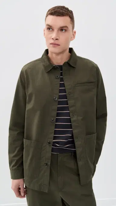 Barbour Cole Shirt Jacket Olive | Thumbnail 2