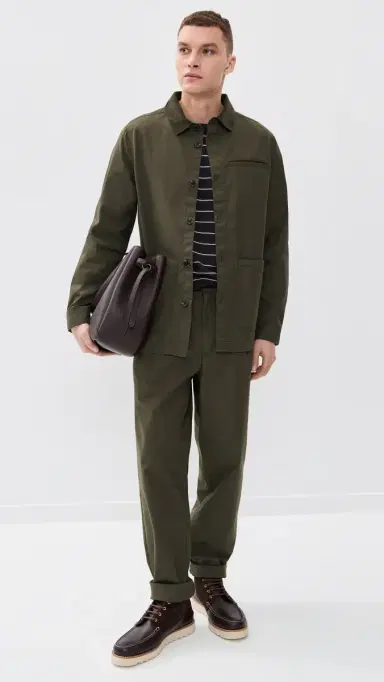 Barbour Cole Shirt Jacket Olive | Thumbnail 5