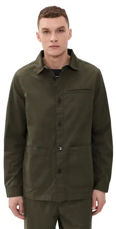 Barbour Cole Shirt Jacket Olive | Thumbnail 1