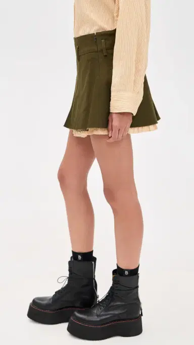 R13 Pleated Mini Skirt | Thumbnail 4