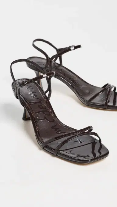 Sam Edelman Presley Heeled Sandals Rich Chocolate Patent | Thumbnail 5 Sam Edelman Presley Heeled Sandals Rich Chocolate Patent | Thumbnail 5