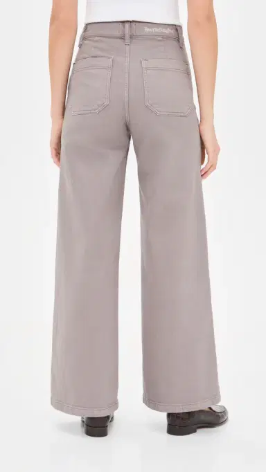 Favorite Daughter The Mischa High Rise Wide Leg Ankle Jeans Soft Taupe 28 | Thumbnail 3