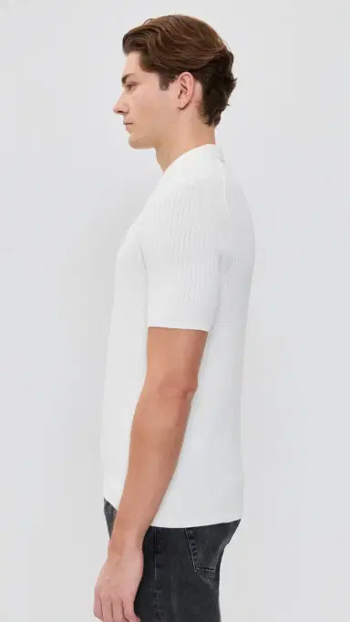Polo Ralph Lauren Cotton Johnny Collar Polo Sweater Deckwash White | Thumbnail 4