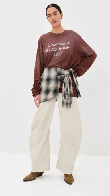 Acne Studios Barrel Leg Trousers | Thumbnail 2 Acne Studios Barrel Leg Trousers | Thumbnail 2