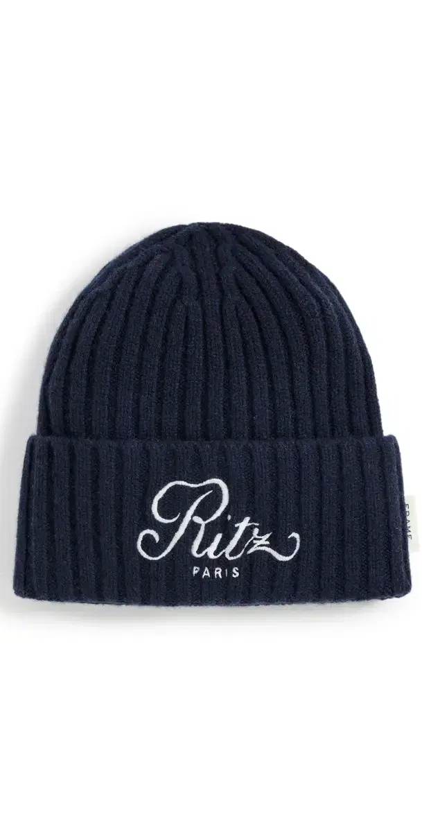 x Ritz Paris Cashmere Beanie Navy One Size