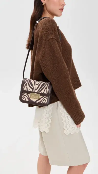 Loeffler Randall Desi Crossbody Bag with Lock Hardware | Thumbnail 3 Loeffler Randall Desi Crossbody Bag with Lock Hardware | Thumbnail 3
