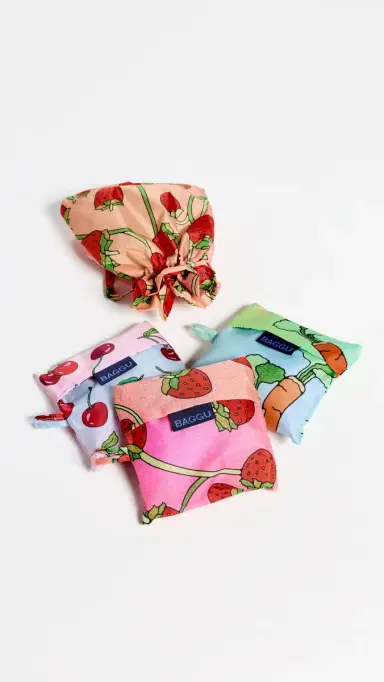 BAGGU Standard Baggu Set of 3 Carrots & Berries One Size | Thumbnail 6 BAGGU Standard Baggu Set of 3 Carrots & Berries One Size | Thumbnail 6