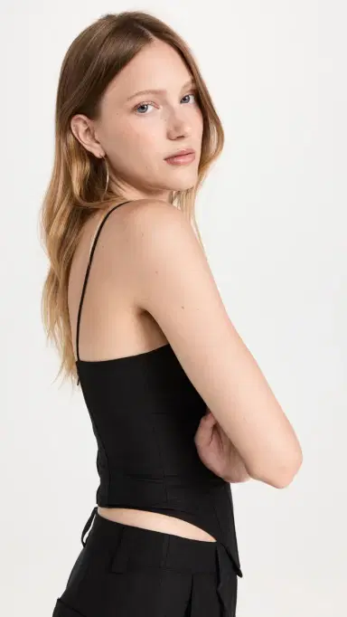 LIONESS Del Gato Corset Top Black S | Thumbnail 4