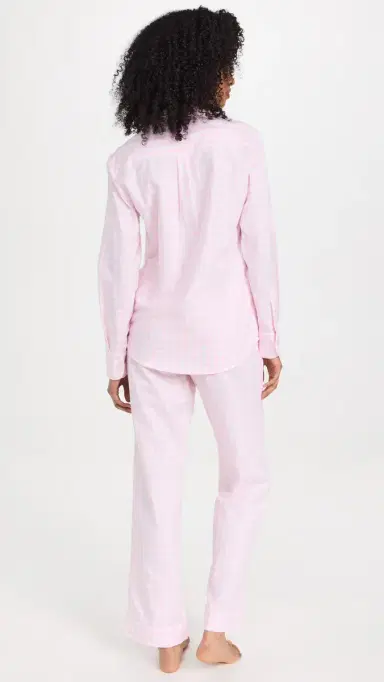 Petite Plume Pink Gingham Pajama Set Pink | Thumbnail 3 Petite Plume Pink Gingham Pajama Set Pink | Thumbnail 3