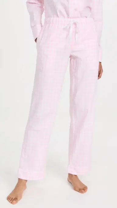 Petite Plume Pink Gingham Pajama Set Pink | Thumbnail 5 Petite Plume Pink Gingham Pajama Set Pink | Thumbnail 5