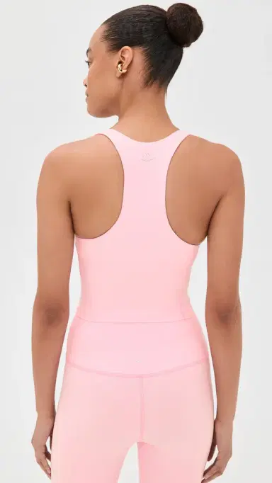 Beyond Yoga Intensity Racerack Cropped Tank Frosty Pink Heather | Thumbnail 3