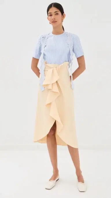 Kika Vargas Payal Skirt Butter 0 | Thumbnail 5 Kika Vargas Payal Skirt Butter 0 | Thumbnail 5