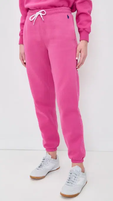 Polo Ralph Lauren Arctic Fleece Knit Ankle Jogger Pants Accent Pink XS | Thumbnail 2 Polo Ralph Lauren Arctic Fleece Knit Ankle Jogger Pants Accent Pink XS | Thumbnail 2