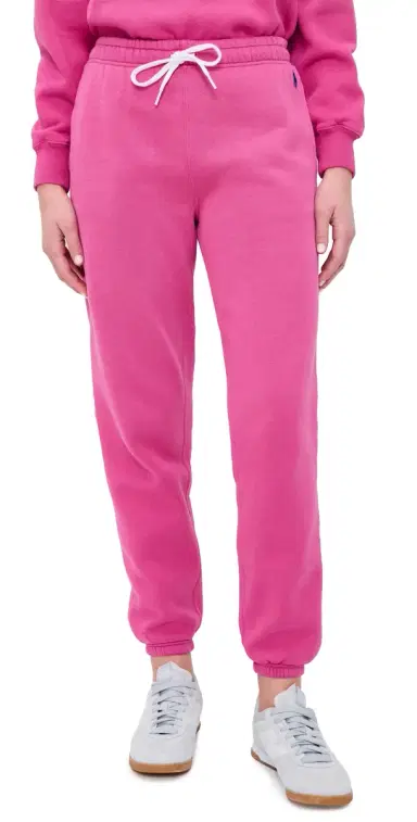 Polo Ralph Lauren Arctic Fleece Knit Ankle Jogger Pants Accent Pink XS | Thumbnail 1 Polo Ralph Lauren Arctic Fleece Knit Ankle Jogger Pants Accent Pink XS | Thumbnail 1