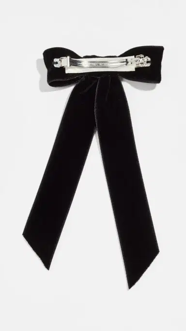 Jennifer Behr Velvet Bow Barrette | Thumbnail 4