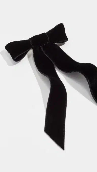 Jennifer Behr Velvet Bow Barrette | Thumbnail 5