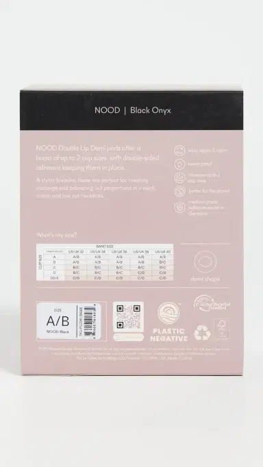 NOOD New York Double Up Push Up Pads Black C/D | Thumbnail 4