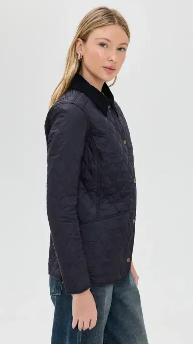 Barbour Annandale Quilt Barn Jacket Navy 2 | Thumbnail 4