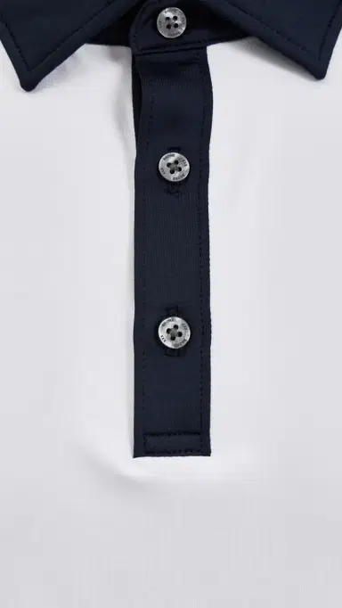Rhone Drive Time Polo White/True Navy S | Thumbnail 6