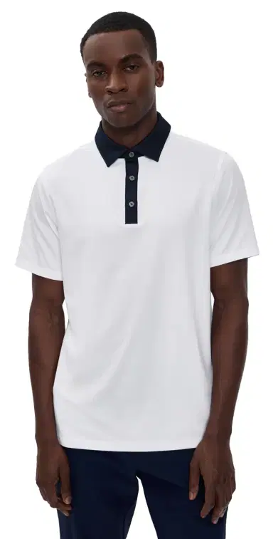 Rhone Drive Time Polo White/True Navy S | Thumbnail 1