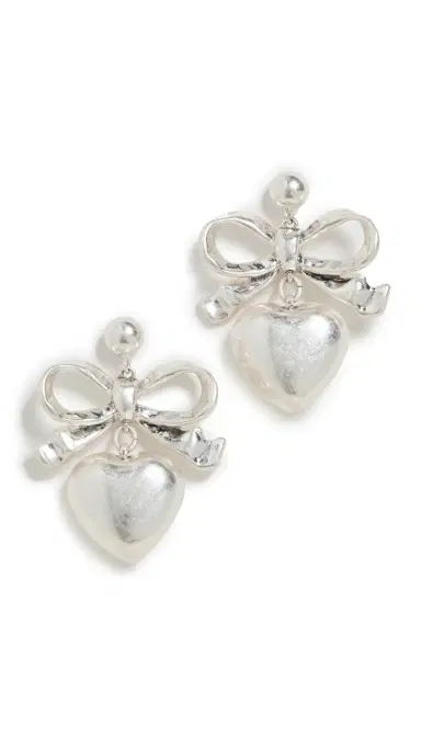 Clare V. Clare V. Heart Drop Earrings | Thumbnail 6
