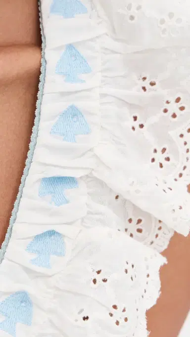 For Love & Lemons Bradford Gingham Top Blue | Thumbnail 6