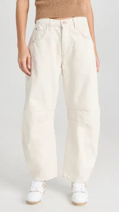 Free People We The Free Good Luck Barrel Jeans Milk 32 | Thumbnail 2