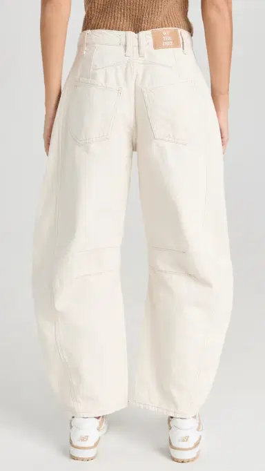 Free People We The Free Good Luck Barrel Jeans Milk 32 | Thumbnail 3