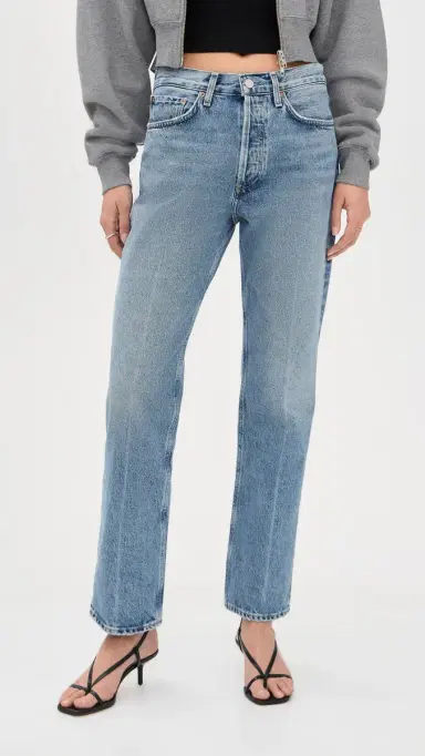 AGOLDE Lana High Rise Vintage Straight Jeans Brink | Thumbnail 2