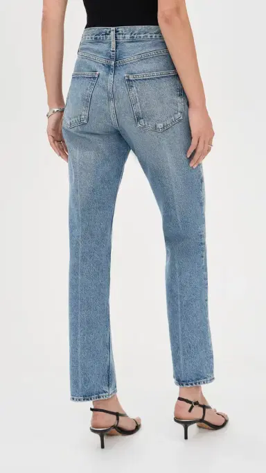 AGOLDE Lana High Rise Vintage Straight Jeans Brink | Thumbnail 3
