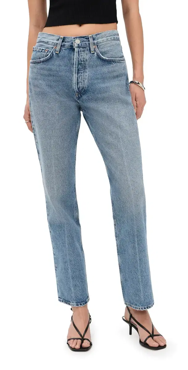 AGOLDE Lana High Rise Vintage Straight Jeans Brink