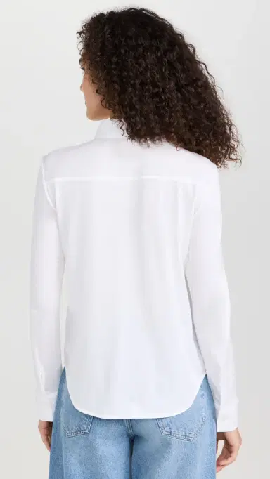 Theory Riduro Long Sleeve Button Down White | Thumbnail 3 Theory Riduro Long Sleeve Button Down White | Thumbnail 3
