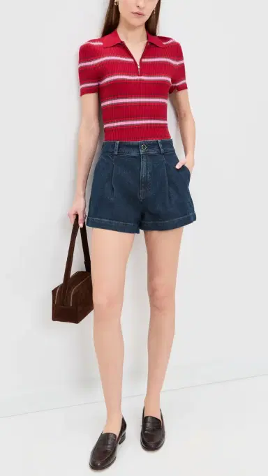 PAIGE Camille Ballast Shorts Ballast | Thumbnail 5